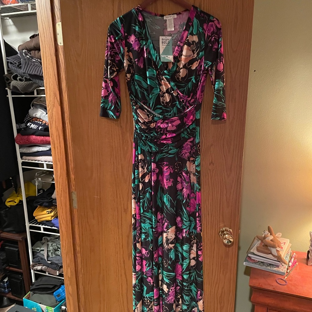 Long Honey & Lace wrap style dress